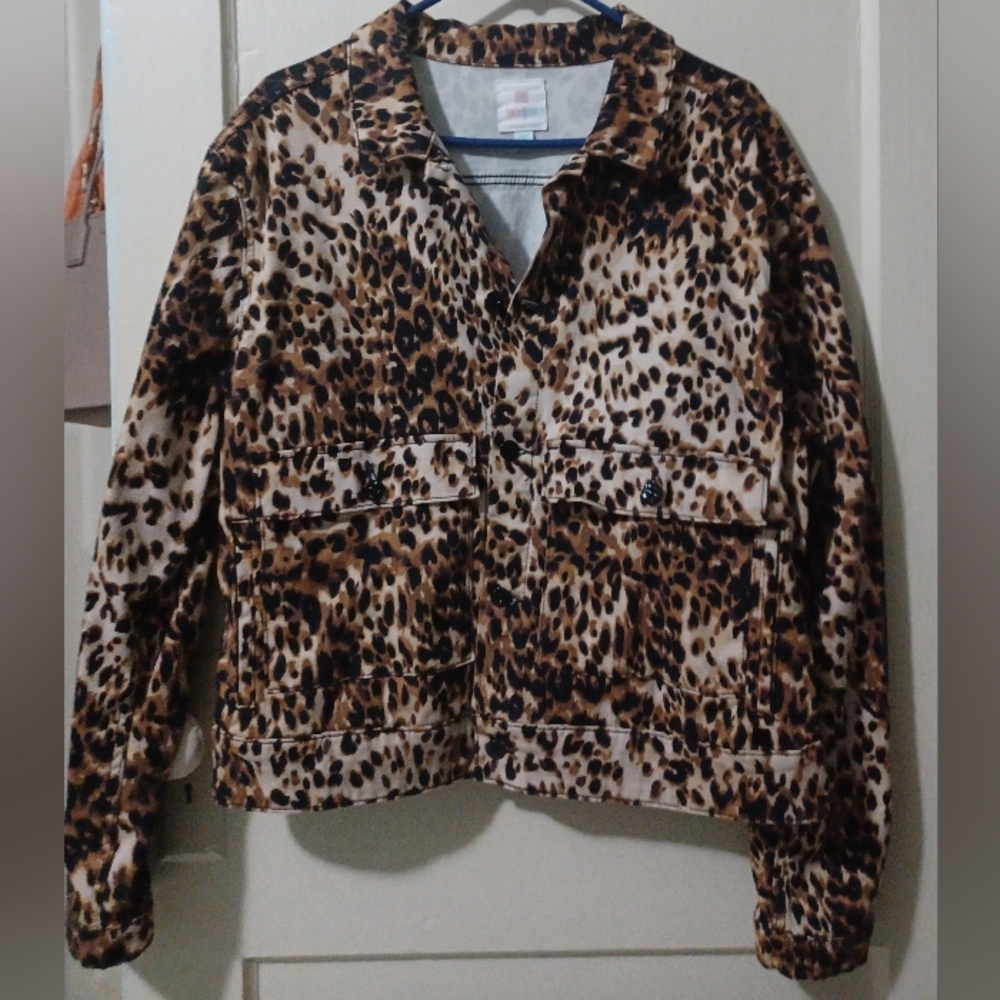 LuLaRoe Leopard Print Jacket - image 1